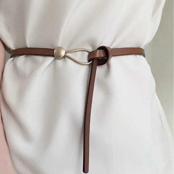 The Marseille Loop-Buckle Skinny Belt