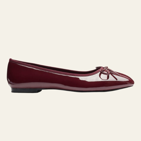 The Riviera Bow Square-Toe Flats