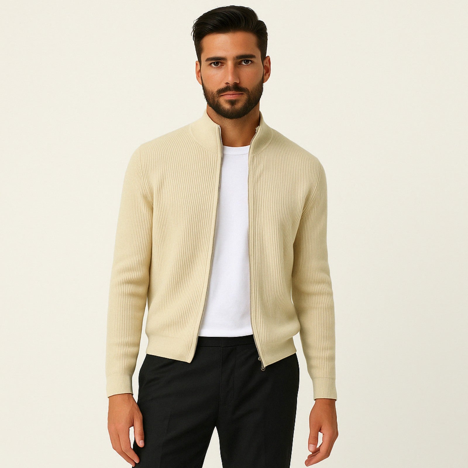 The Lucerne Cashmere Ribbed Vest