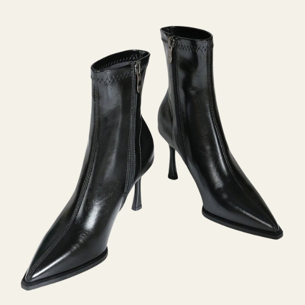 The Milano Pointed-Heel Ankle Boots