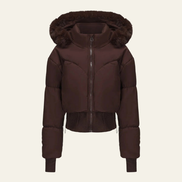 The Amy faux-Fur Hooded Puffer Jacket