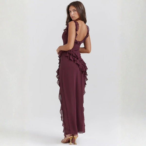 The Marbella Ruffle Maxi Dress