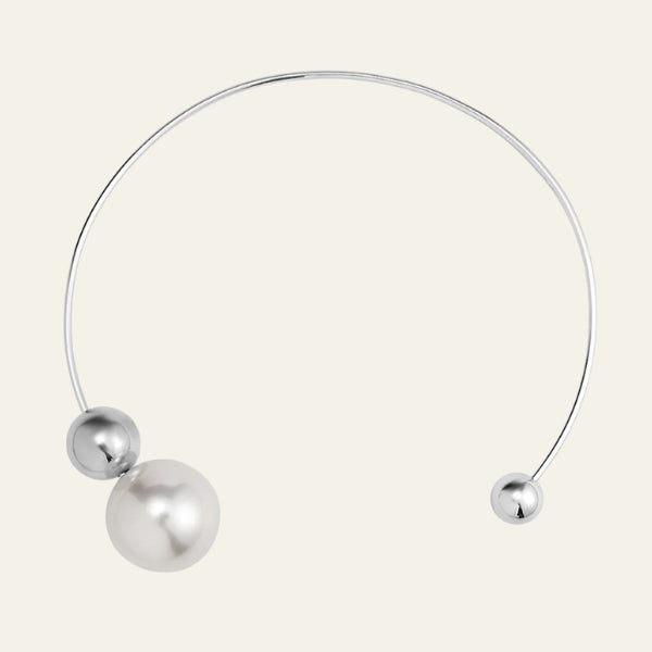 The Vienna Open-Collar Pearl Necklace