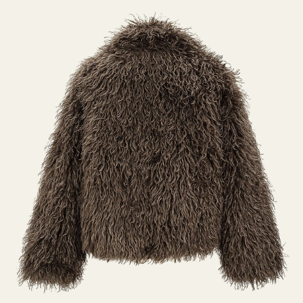 The Aspen Textured Faux-Fur Jacket