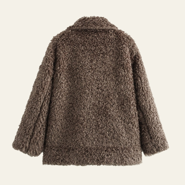 The Siena Curly-Texture Short Coat