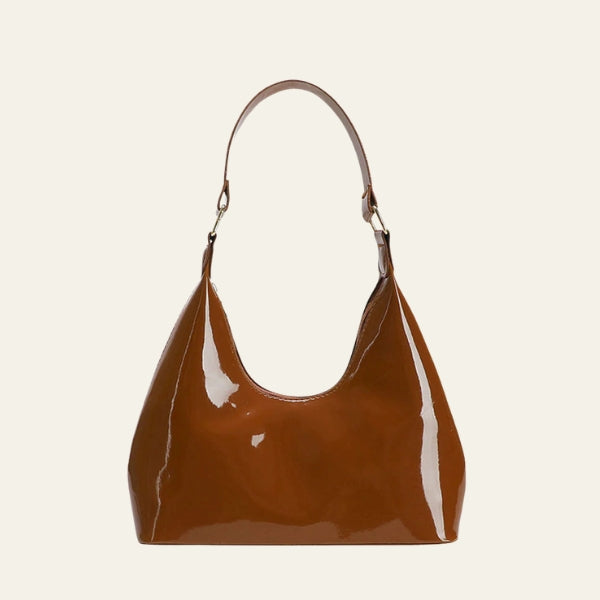 The Sienna Gloss-Finish Hobo Bag