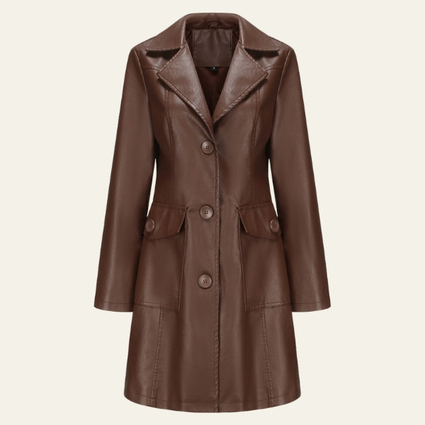 The Milan Leather Trench Coat