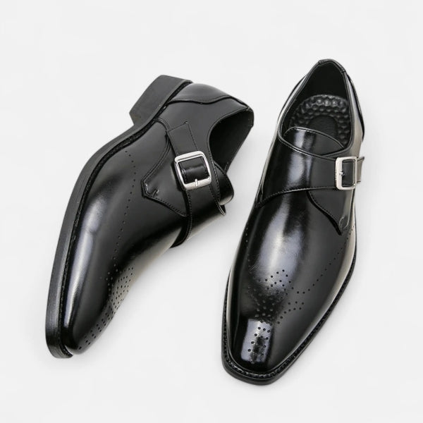 The Milan Black Monk Loafer
