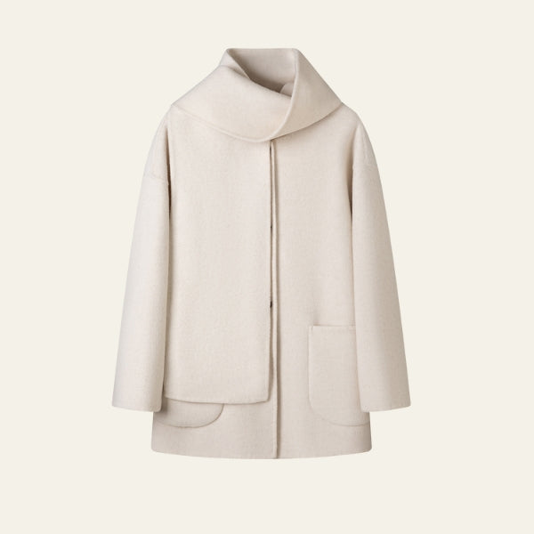 The Verona Asymmetric-Collar Short Coat