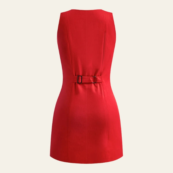 The Capri Button-Front Mini Dress