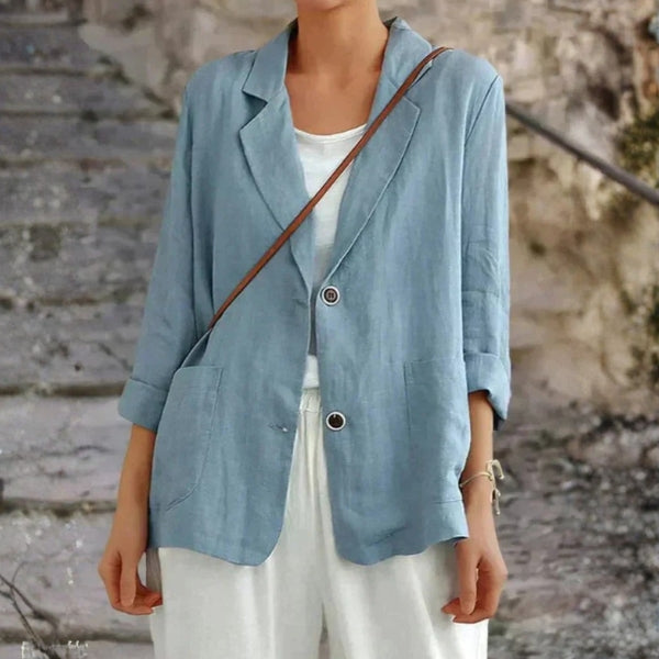 The Siena Double-Button Relaxed Blazer