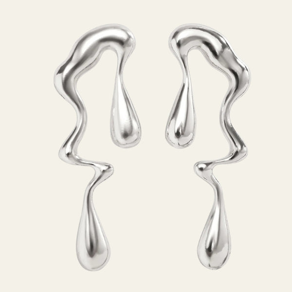 The Santorini Sculpted Drop Earrings