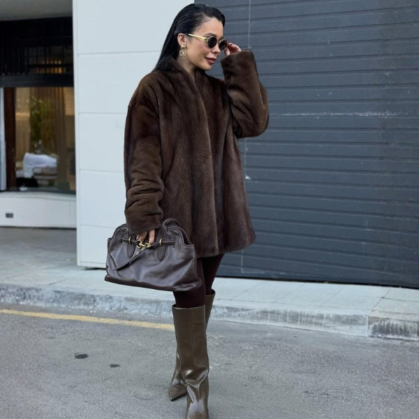 The Aspen Belted Plush Jacket
