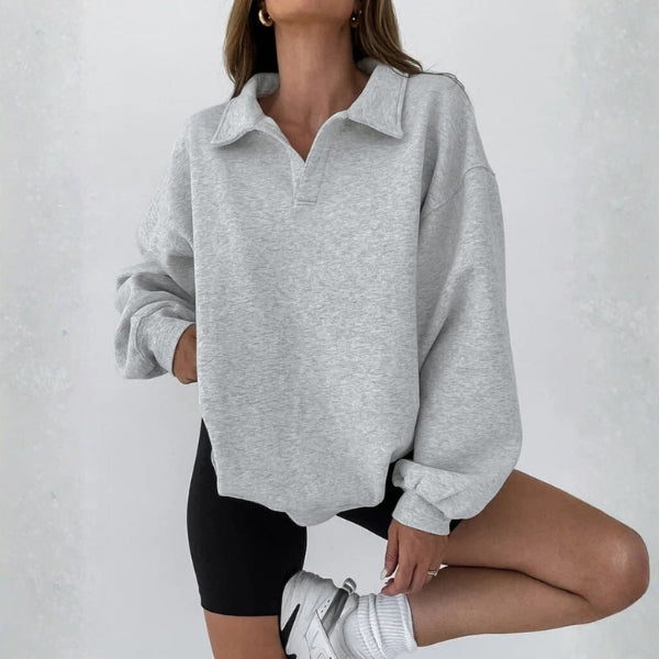 The Hudson Collared Relaxed Sweatshirt