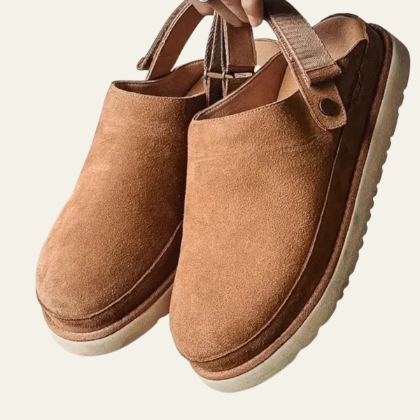 The Solara Cozy Sling-Back Slippers