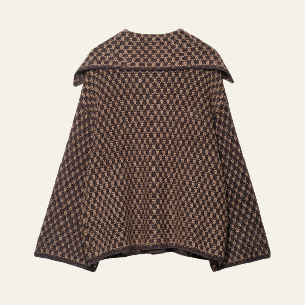 The Verona Textured Pattern Button-Front Jacket