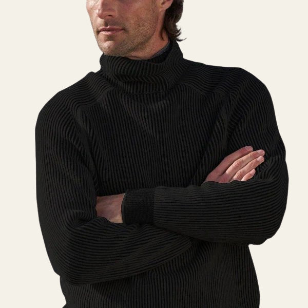 The Milan Ribbed Turtleneck Sweater