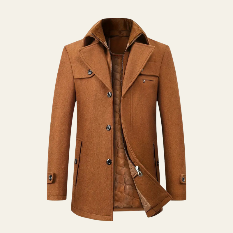 The Slater Elegant Long Overcoat