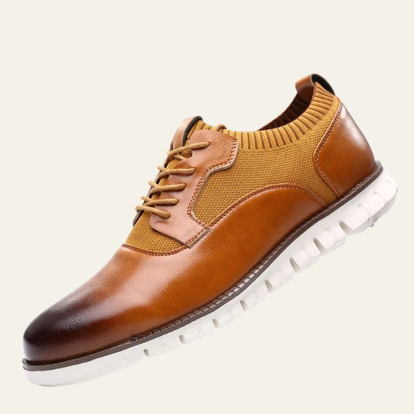 The Riviera Ribbed-Trim Derby Sneaker