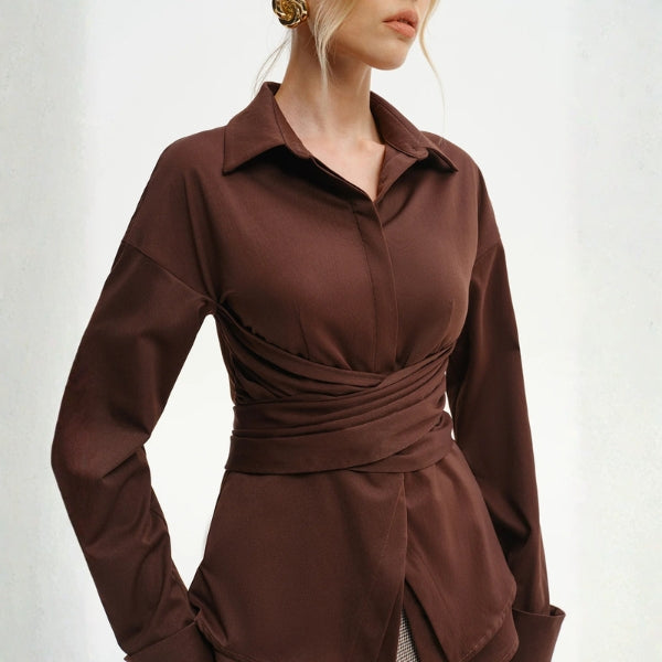 The Florence Wrap-Tie Shirt