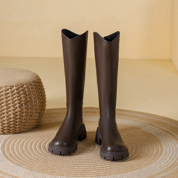 The Milan Leather Knee Boot