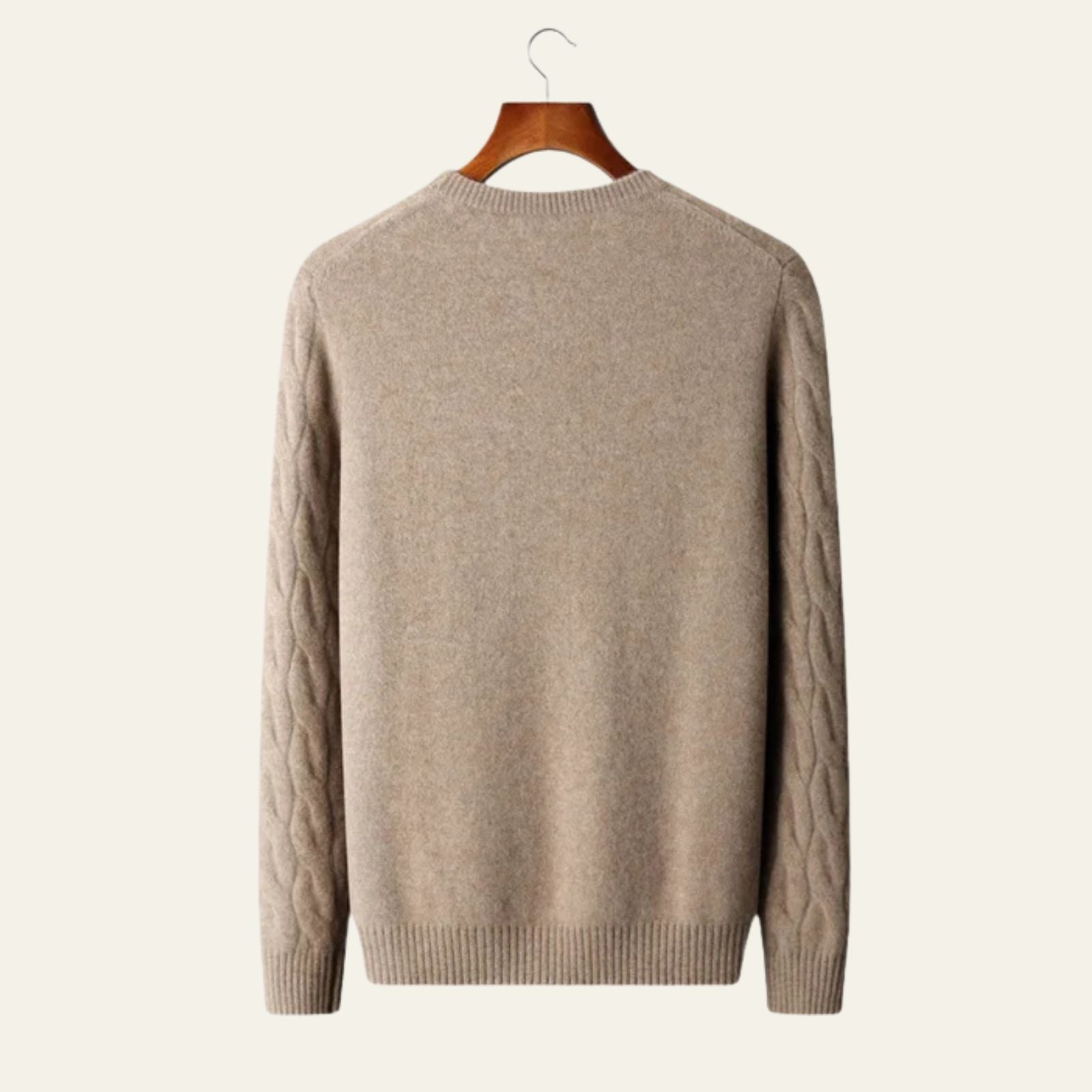 The St. Moritz Cashmere Cable Crewneck