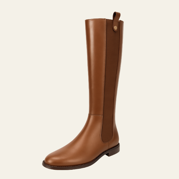 The Laverne Leather Knee Boot