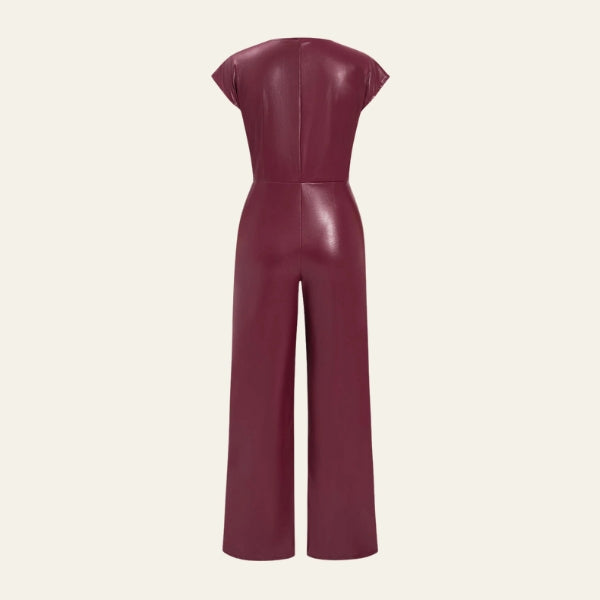 The Valencia Snap-Front Wide-Leg Jumpsuit