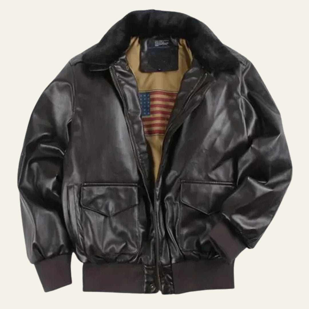 The Aspen Leather Collar Jacket