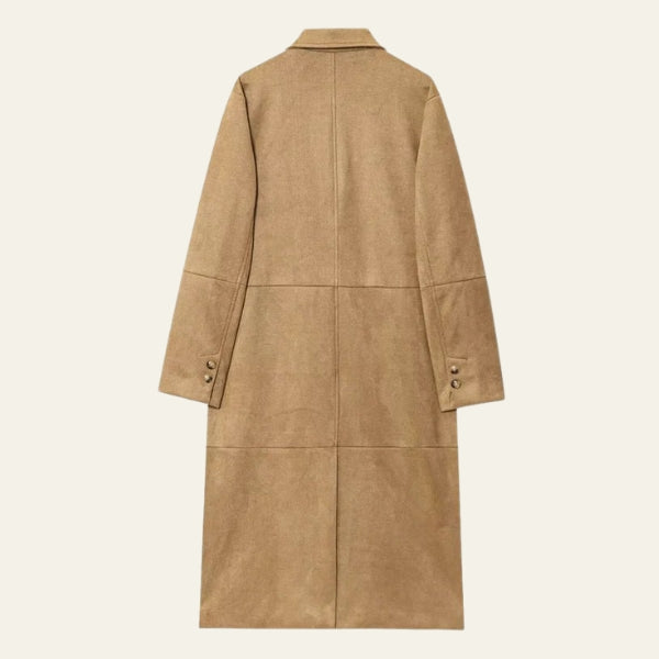 The Siena Brushed-Texture Longline Coat