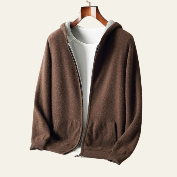 The Chamonix Reversible Cashmere Zip Hoodie
