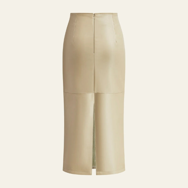 The Siena Seam-Panel Midi Skirt