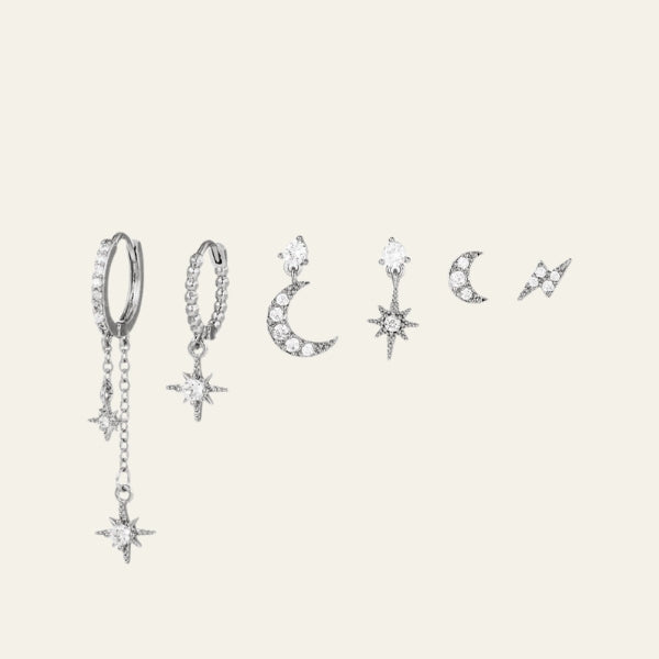 The Luna Celestial Mismatch Earring Set