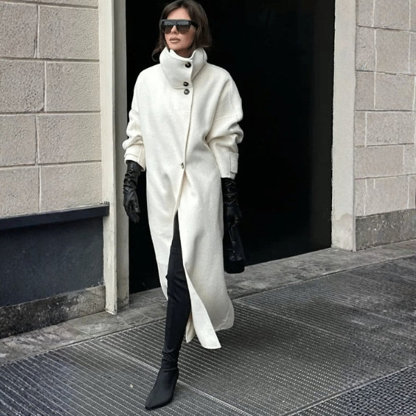 The Geneva Stand-Collar Longline Coat