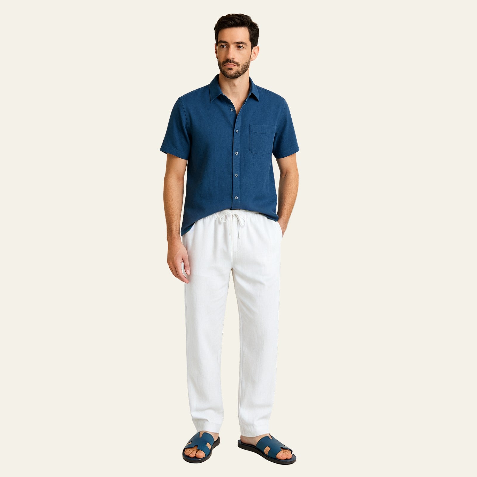 The Provençal Linen Set White
