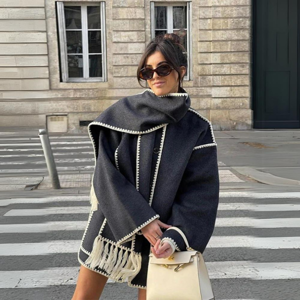 The Antwerp Wool Scarf Coat