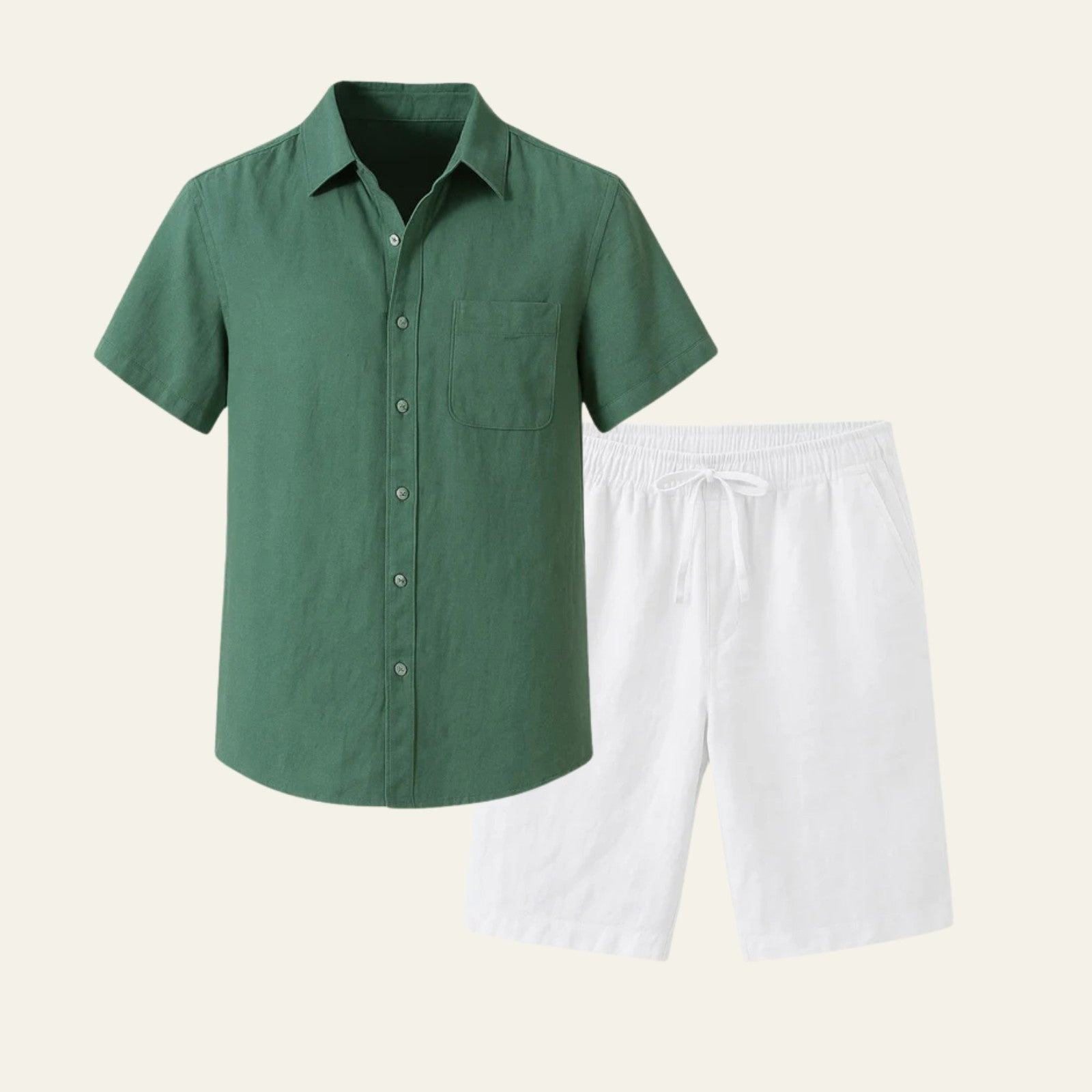 The Riviera Linen Set White