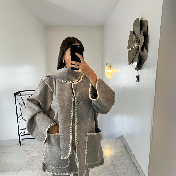 The Antwerp Wool Scarf Coat