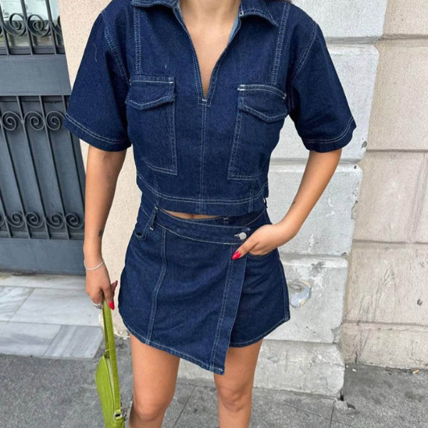 The Roma Denim Co-ord Set