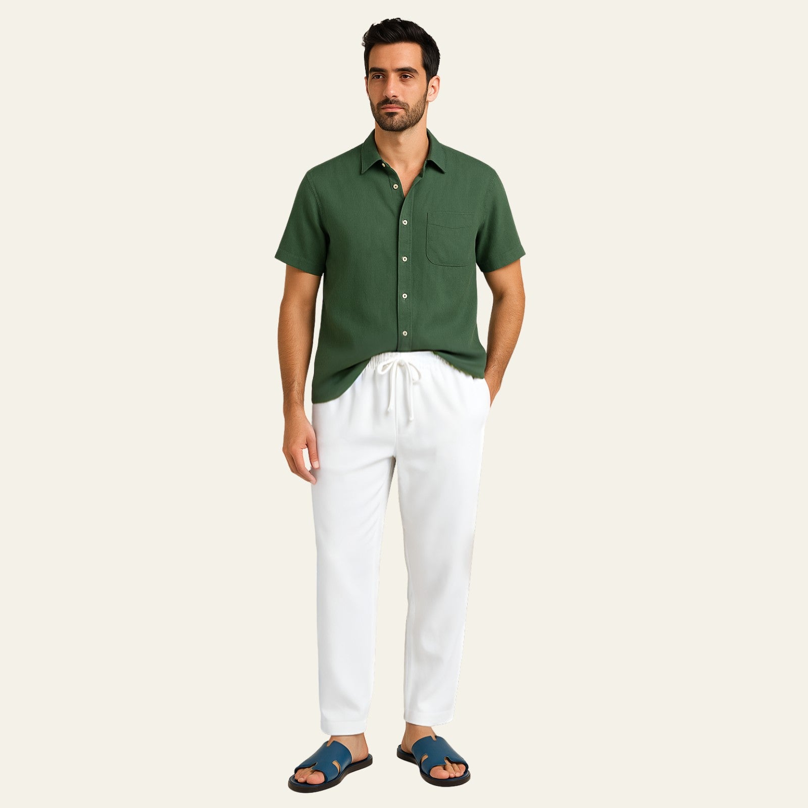 The Provençal Linen Set White