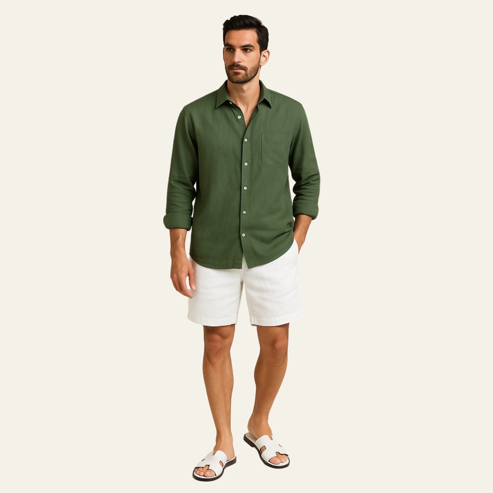 The Solstice Linen Set White