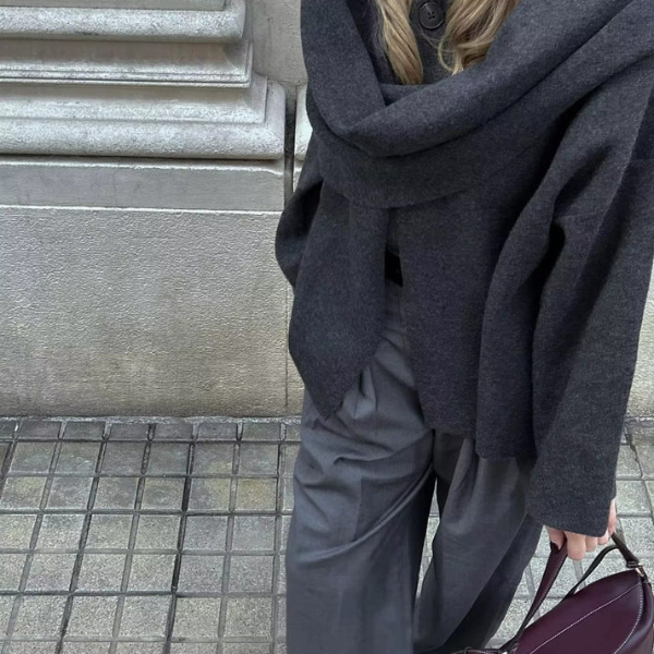 The Vienna Wool Drape Coat