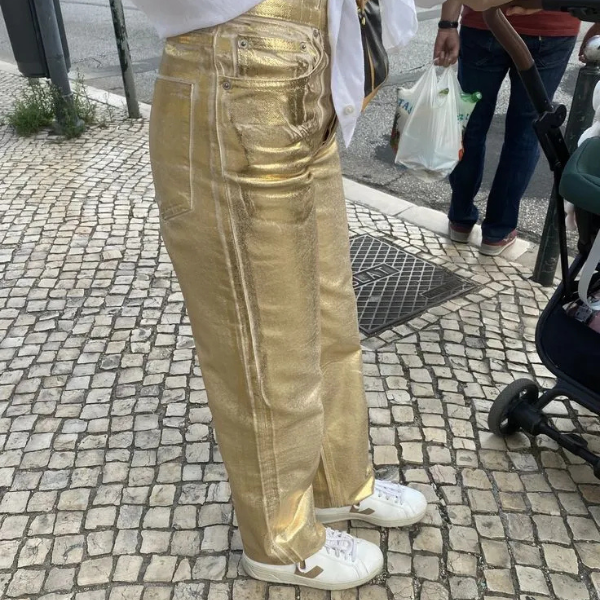 The Milan Metallic Jeans