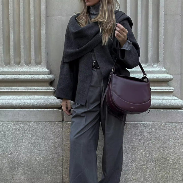 The Vienna Wool Drape Coat