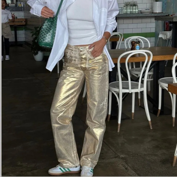 The Milan Metallic Jeans