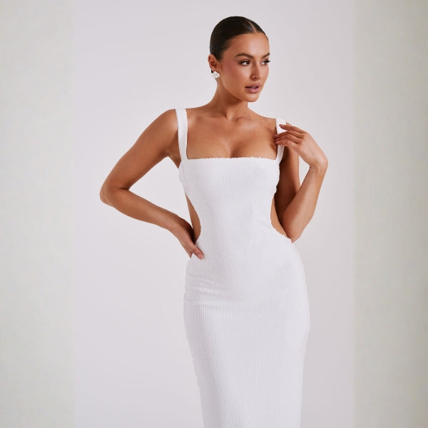 The Capri Cutout-Sequin Maxi Dress