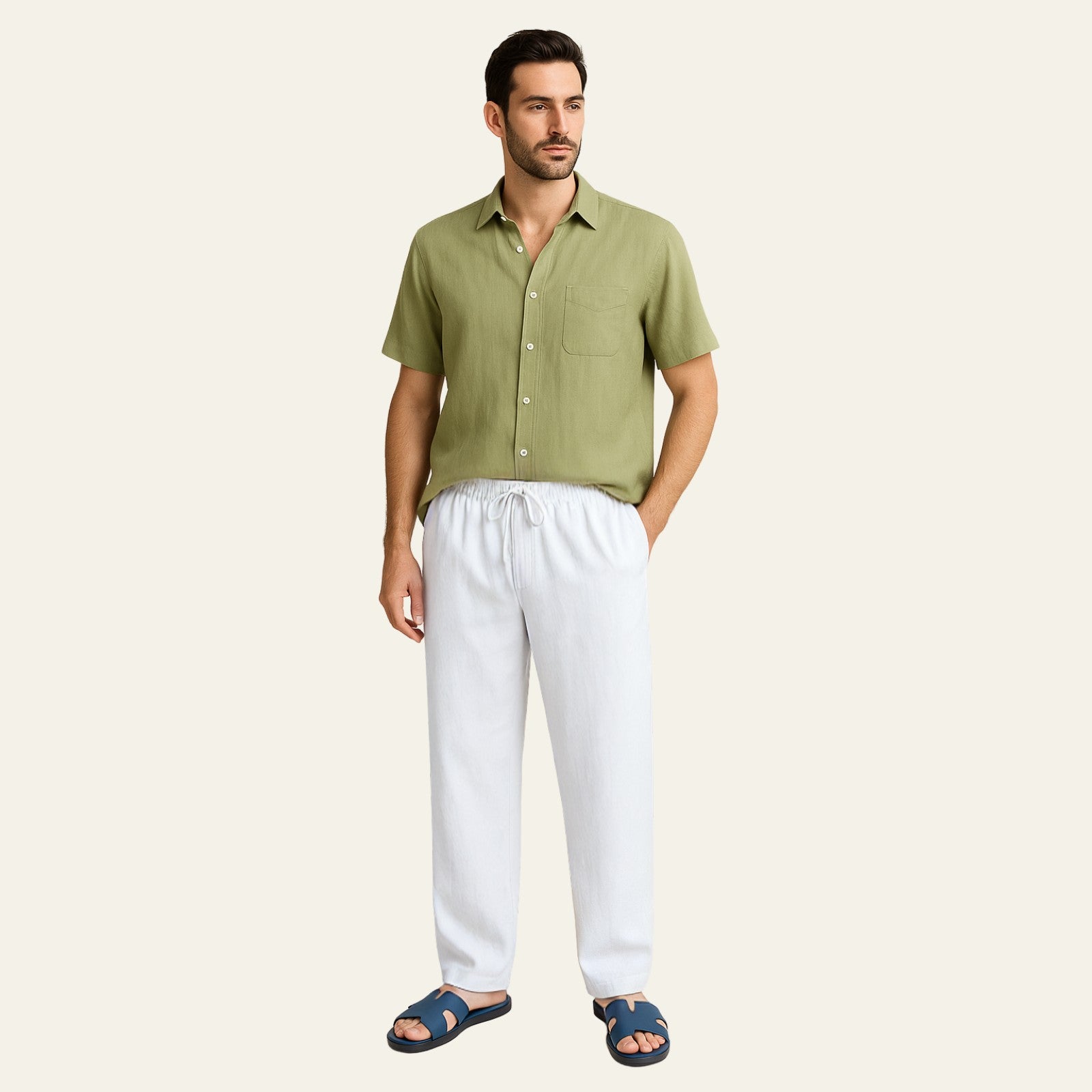 The Provençal Linen Set White