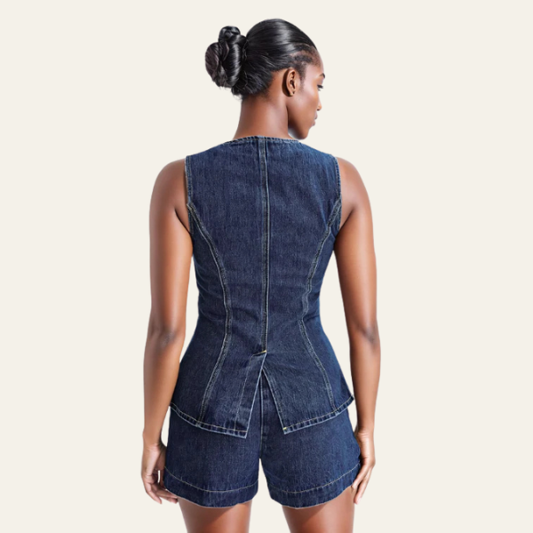 The Milan Denim Tailored Set