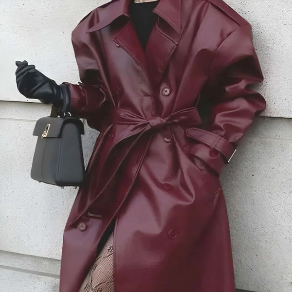 The Milan Leather Trench Coat