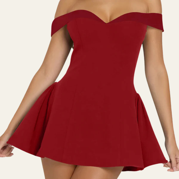 The Paris Structured Off-Shoulder Mini Dress